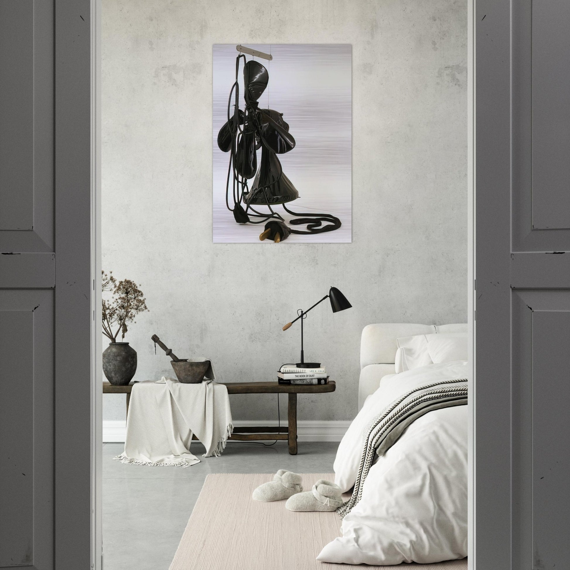GIANT SOFT FAN 1967 - Claes Oldenburg Brushed Aluminum Print - 70x100 cm / 28x40 inches | Claes Oldenburg Aluminum Print | Claes Oldenburg Prints