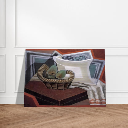 THE BASKET OF PEARS 1925 - Juan Gris Brushed Aluminum Print - 70x100 cm / 28x40 inches | Juan Gris Aluminum Print | Juan Gris Prints