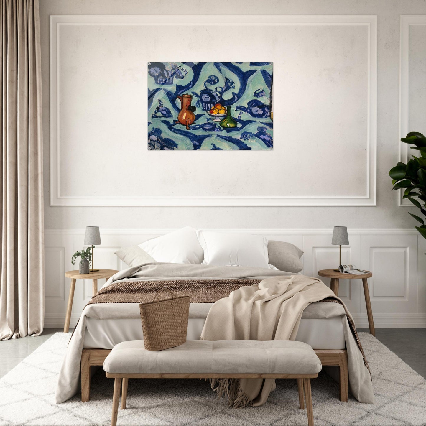STILL LIFE WITH BLUE TABLECLOTH 1906 - Henri Matisse Acrylic Print - 70x100 cm / 28x40″ inches