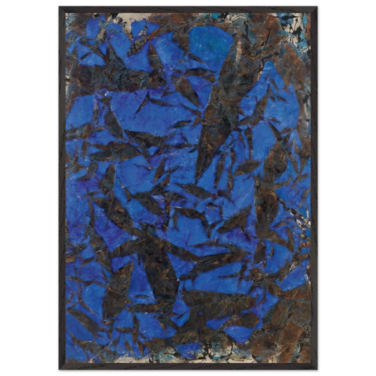 Mariale - Tachisme - Simon Hantai 70x100 cm / 28x40 inches Framed Art Print – Black Wooden Frame