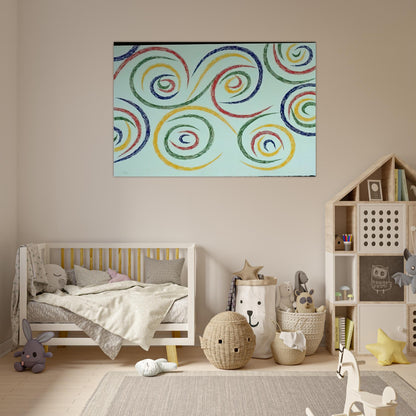 Cercles du Matin - 1992 - Piero Dorazio Art Prints - 100x150 cm / 40x60″ inches | Piero Dorazio Poster | Piero Dorazio Prints