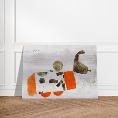 Komposition 3. März 60 - 1960 - Julius Bissier Brushed Aluminum Print - 70x100 cm / 28x40 inches | Julius Bissier Aluminum Print | Julius Bissier Prints