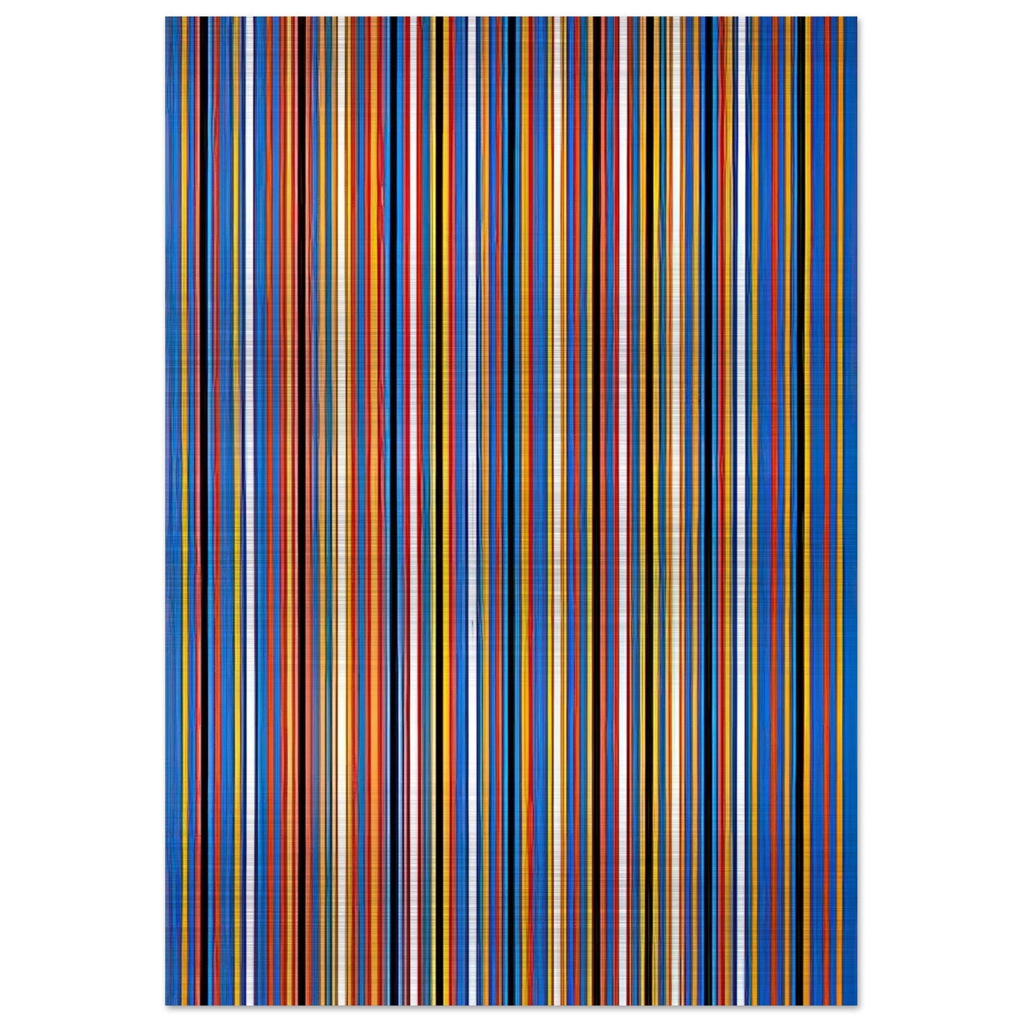 RA 2 1981 - Bridget Riley Brushed Aluminum Print - 70x100 cm / 28x40 inches | Bridget Riley Aluminum Print | Bridget Riley Prints