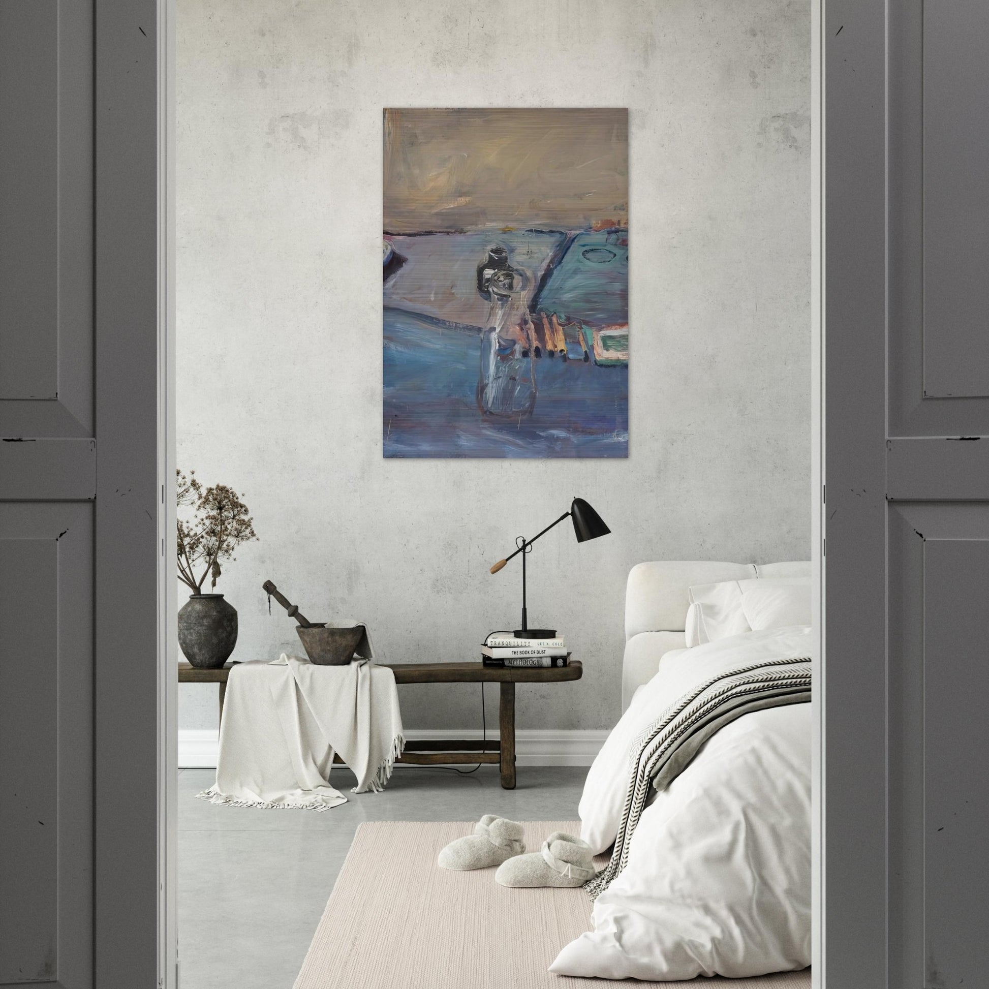 Bottles - Richard Diebenkorn Brushed Aluminum Print - 70x100 cm / 28x40 inches | Richard Diebenkorn Aluminum Print | Richard Diebenkorn Prints