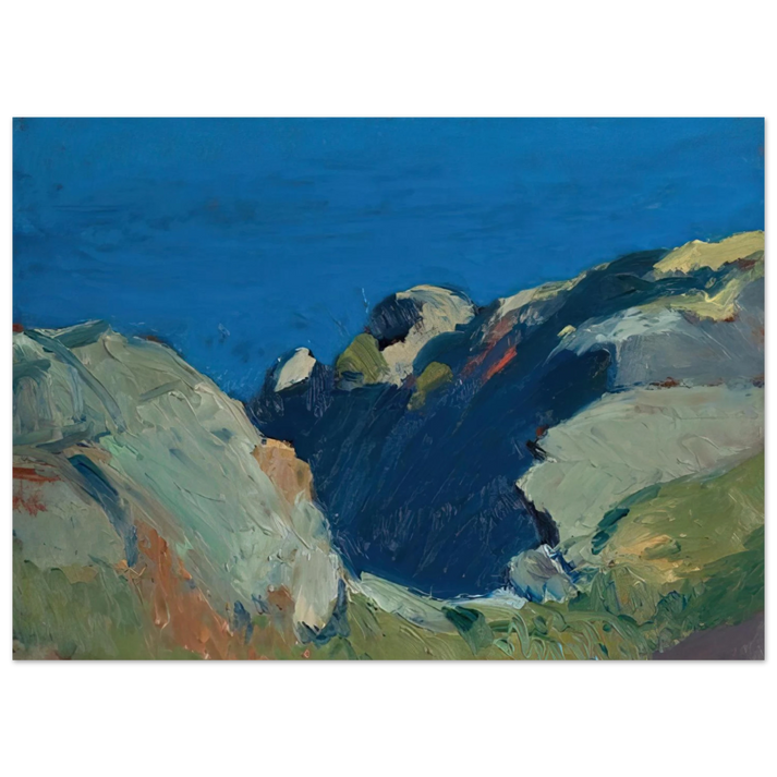 Edward Hopper - Rocks and Sea Fine Art Poster