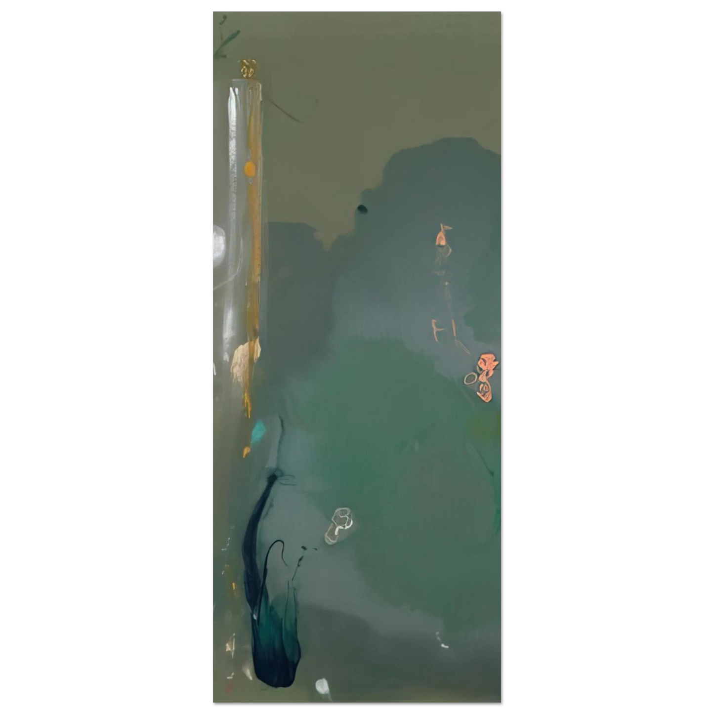 Helen Frankenthaler - CÃƒÆ’Ã‚Â´te d Argent - 1980 Wall art - 25x25 cm / 10x10 inches - Fine Art Poster-canvas - -