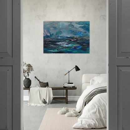 Abstract Sea - 1963 - Tove Jansson Brushed Aluminum Print - 70x100 cm / 28x40 inches | Tove Jansson Aluminum Print | Tove Jansson Prints