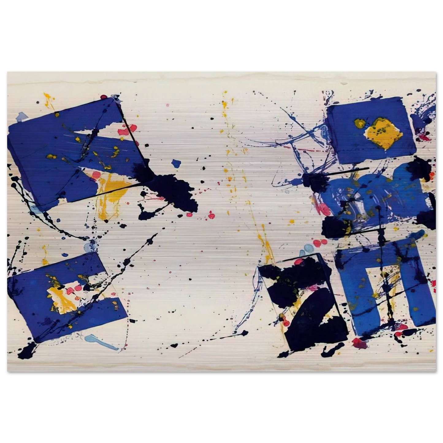 Untitled  EXP-SF-09-17-78  - Sam Francis Brushed Aluminum Print - 70x100 cm / 28x40 inches | Sam Francis Aluminum Print | Sam Francis Prints