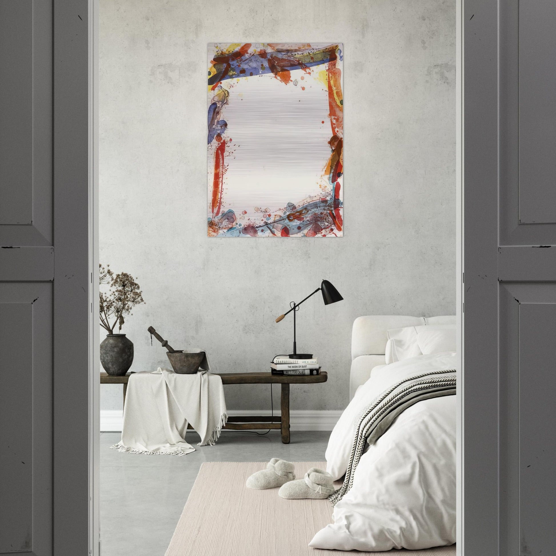 Veiled Sail - Sam Francis Brushed Aluminum Print - 70x100 cm / 28x40 inches | Sam Francis Aluminum Print | Sam Francis Prints