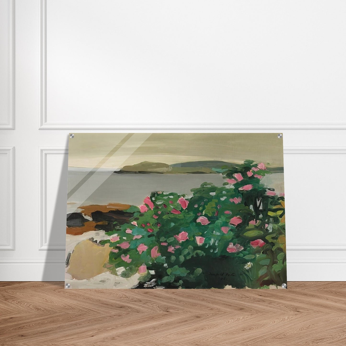 WILD ROSES 1961 - Fairfield Porter Acrylic Print - 70x100 cm / 28x40″ inches