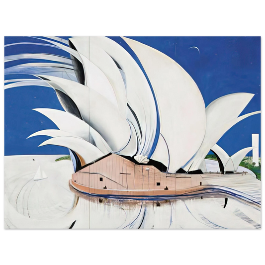 Brett Whiteley - Opera House - 1982  75x100 cm / 30x40inches Fine Art Poster