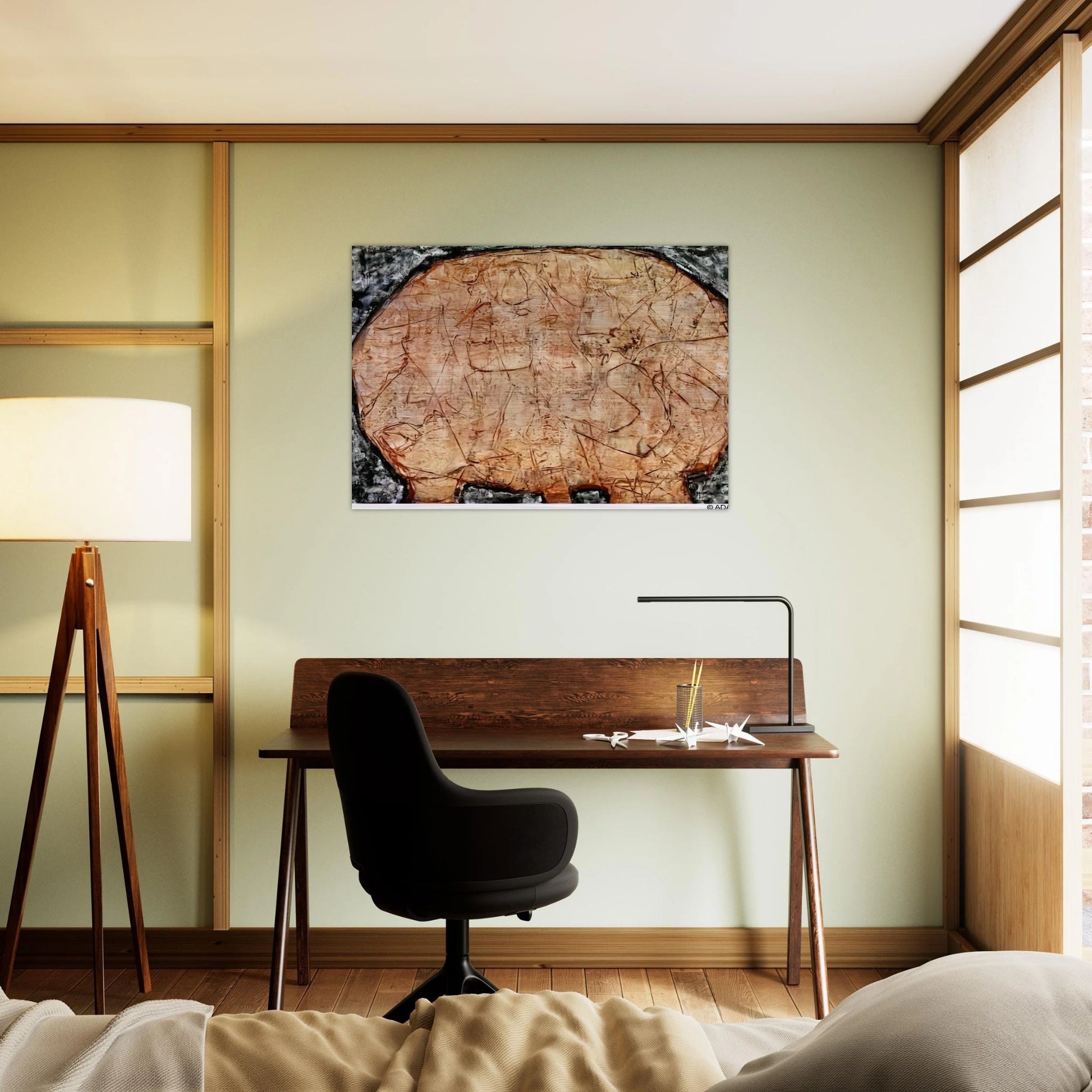 TABLE CORAIL - Jean Dubuffet Brushed Aluminum Print - 70x100 cm / 28x40 inches | Jean Dubuffet Aluminum Print | Jean Dubuffet Prints