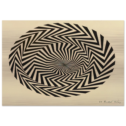 BLAZE STUDY 1962 - Bridget Riley Brushed Aluminum Print - 70x100 cm / 28x40 inches | Bridget Riley Aluminum Print | Bridget Riley Prints