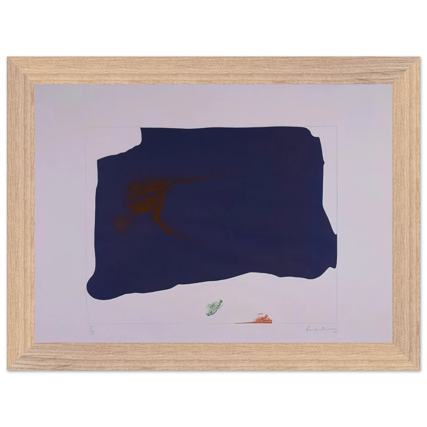 Helen Frankenthaler - Variation II on Mauve Corner - 1969 Wall art - A2 (42 x 59.4  cm) - Fine Art Poster-canvas - -