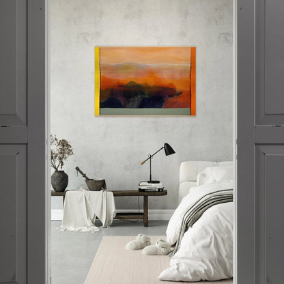 Valley of Stone - 1989 - Ronnie Landfield Brushed Aluminum Print - 70x100 cm / 28x40 inches | Ronnie Landfield Aluminum Print | Ronnie Landfield Prints