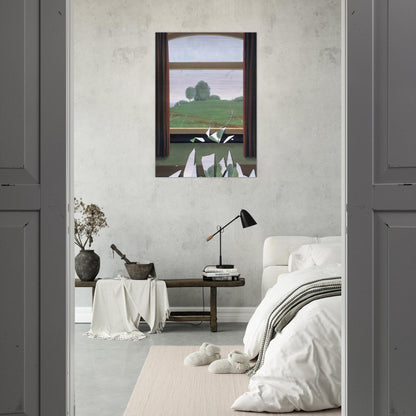 THE KEY TO THE FIELDS 1936 - Rene Magritte Brushed Aluminum Print - 70x100 cm / 28x40 inches | Rene Magritte Aluminum Print | Rene Magritte Prints
