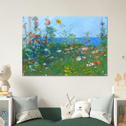 Poppies, Isles of Shoals 03 - Childe Hassam Acrylic Print - 70x100 cm / 28x40″ inches