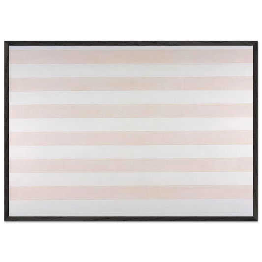 Happy Holiday - Agnes Martin 70x100 cm / 28x40 inches Framed Art Print – Black Wooden Frame