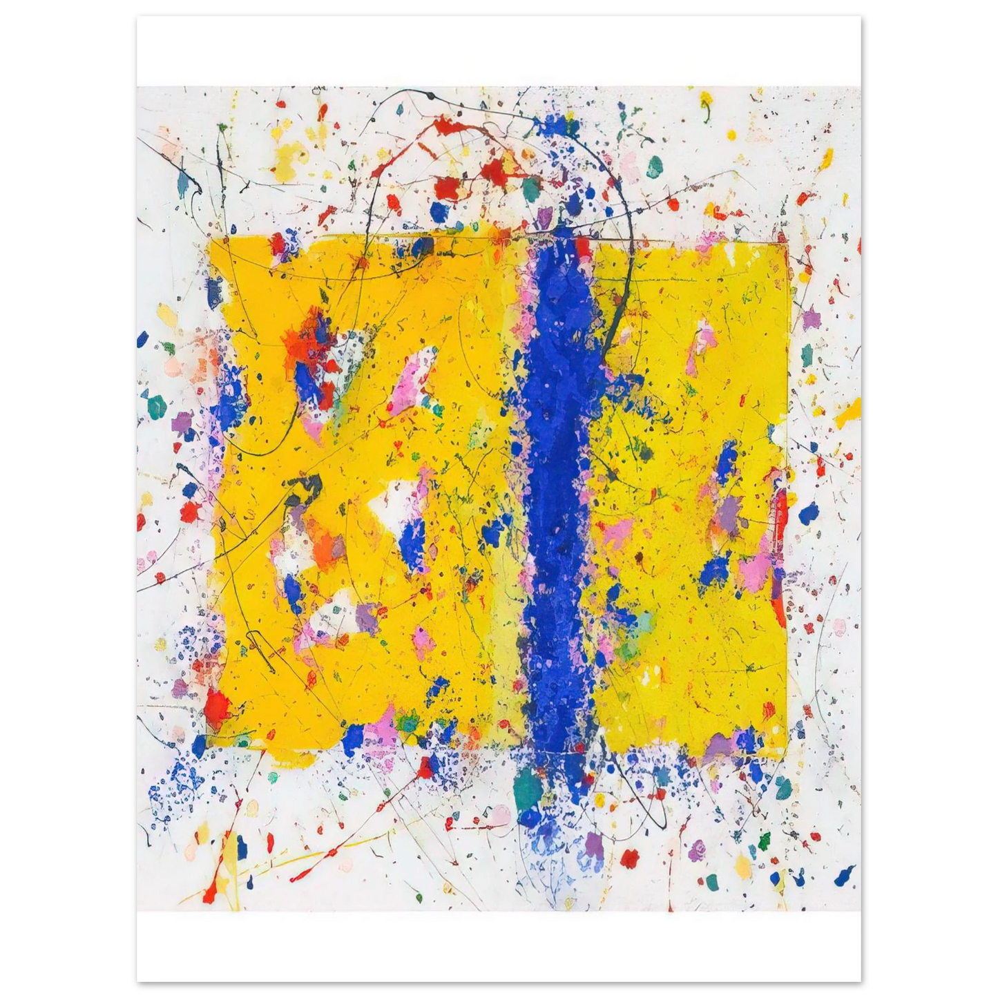 Sam Francis - Light in Itself  75x100 cm / 30x40inches Fine Art Poster