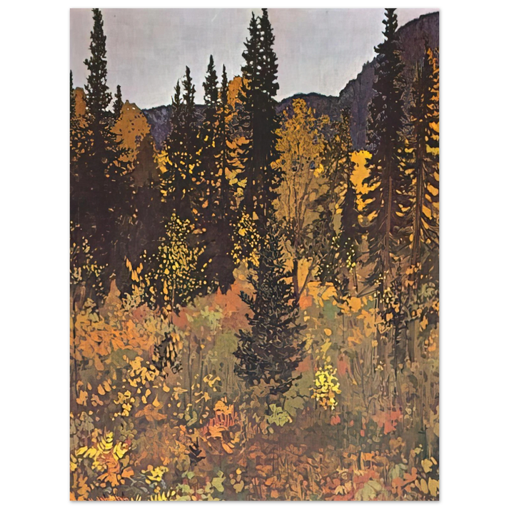 Frank Johnston - The Dark Woods Interior - 1921  75x100 cm / 30x40inches Fine Art Poster
