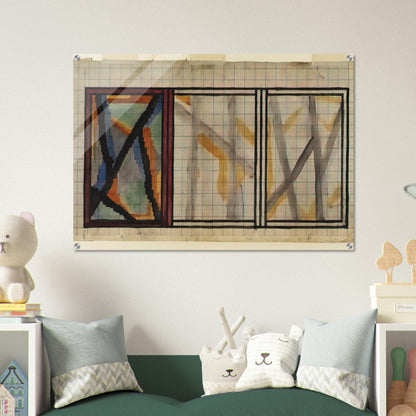 PRELIMINARY DESIGN FOR LADY HAMILTON RUG 1914 - Vanessa Bell Acrylic Print - 70x100 cm / 28x40″ inches | Vanessa Bell Wall Art | Vanessa Bell Prints