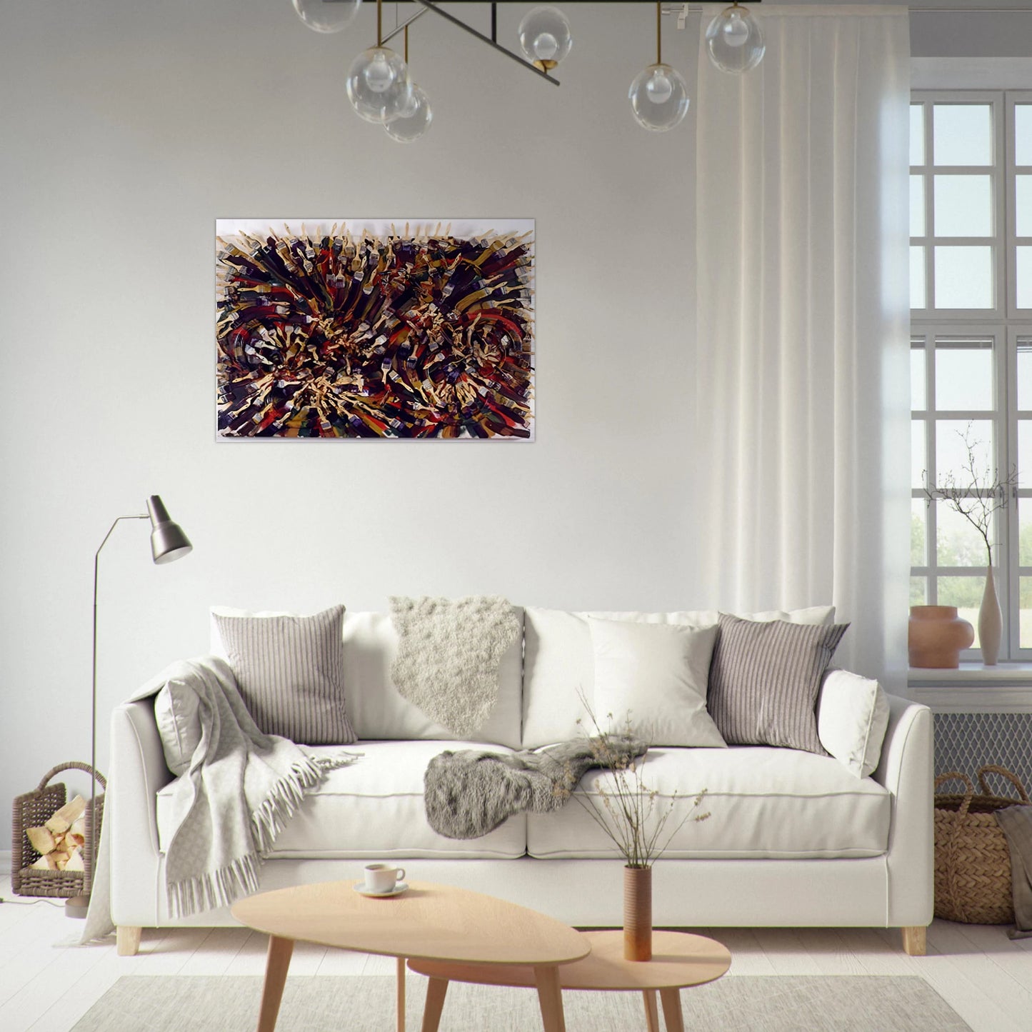 Untitled - 1995 - Arman Brushed Aluminum Print - 70x100 cm / 28x40 inches | Arman Aluminum Print | Arman Prints