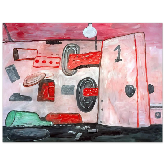 Philip Guston - INSIDE OUTSIDE 1977  75x100 cm / 30x40inches Fine Art Poster