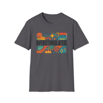 Overprikkelde Shirt voor Mama | Grappig Vermoeide Mama T-shirt | Weirdcore Kleding | Gen Z Humor T-Shirt | Uitgeput maar Esthetisch T-shirt