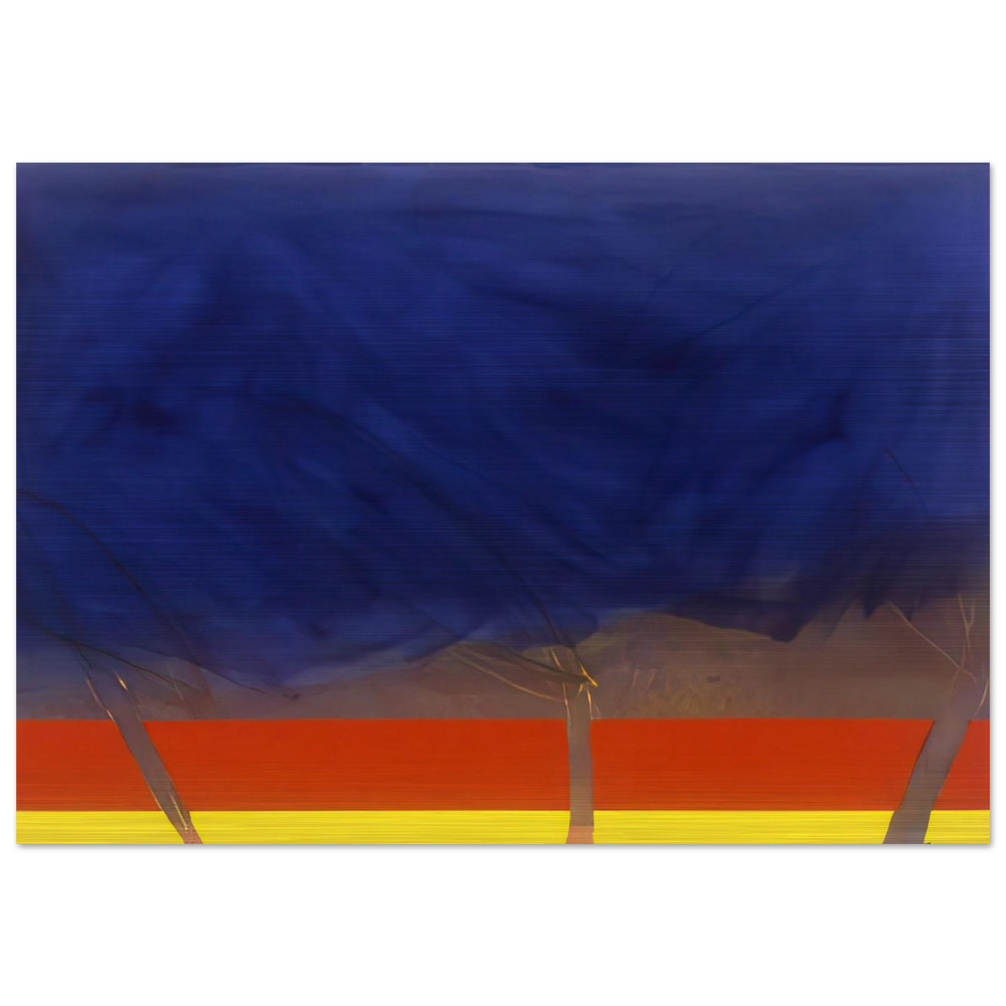 All Night - 1989 - Ronnie Landfield Brushed Aluminum Print - 70x100 cm / 28x40 inches | Ronnie Landfield Aluminum Print | Ronnie Landfield Prints