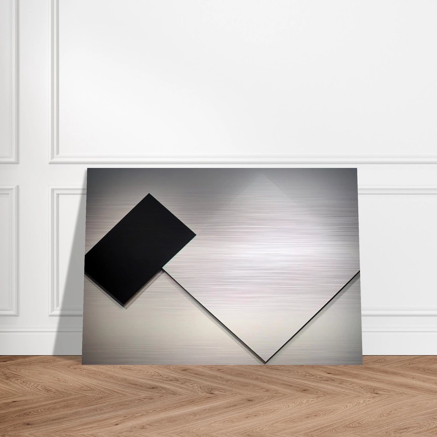 White Black - Ellsworth Kelly Brushed Aluminum Print - 70x100 cm / 28x40 inches | Ellsworth Kelly Aluminum Print | Ellsworth Kelly Prints