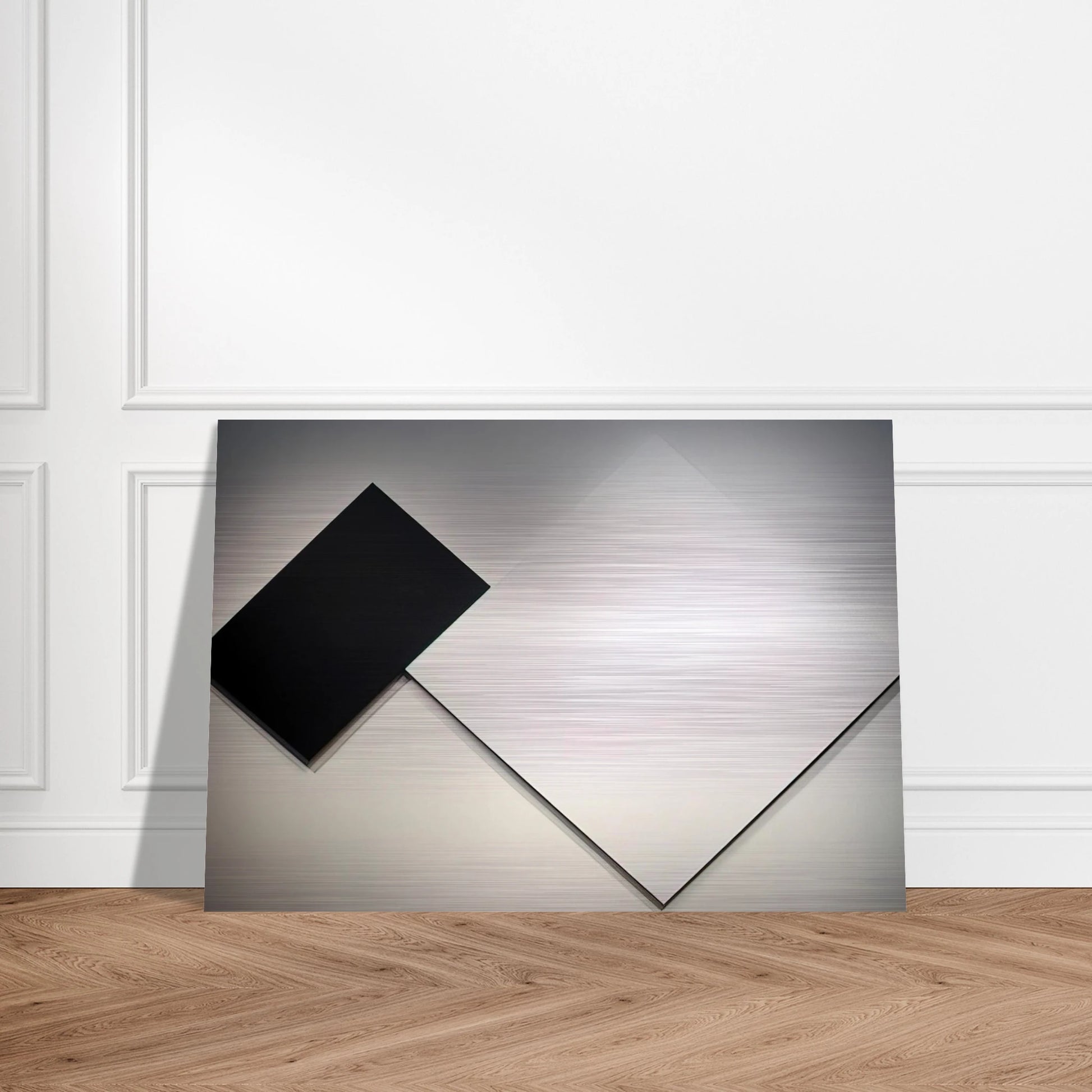 White Black - Ellsworth Kelly Brushed Aluminum Print - 70x100 cm / 28x40 inches | Ellsworth Kelly Aluminum Print | Ellsworth Kelly Prints
