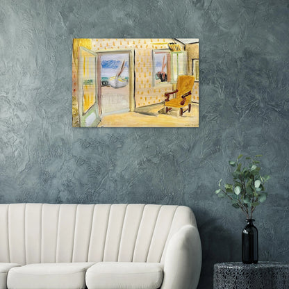 INTERIOR OPEN DOOR 1920 - Henri Matisse Brushed Aluminum Print - 70x100 cm / 28x40 inches | Henri Matisse Aluminum Print | Henri Matisse Prints
