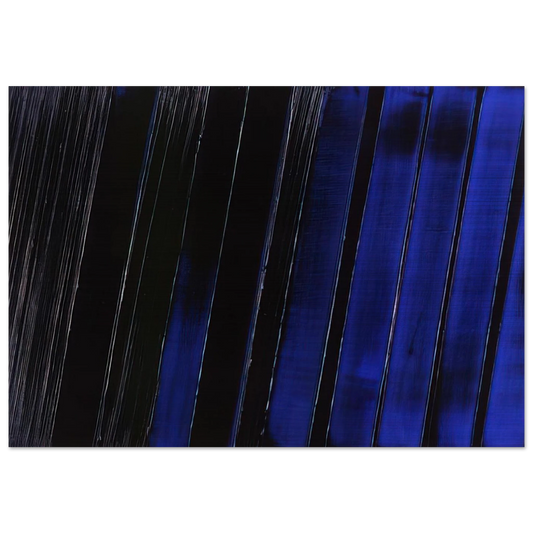 Peinture 11 Juillet 1987 - 1987 - Pierre Soulages Brushed Aluminum Print - 70x100 cm / 28x40 inches | Pierre Soulages Aluminum Print | Pierre Soulages Prints