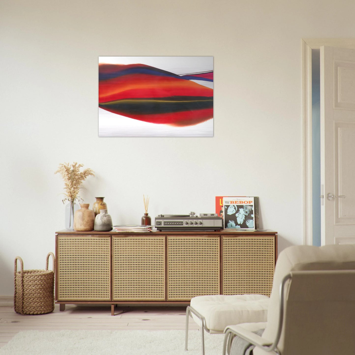 Phenomena Lands End - 1974 - Paul Jenkins Brushed Aluminum Print - 70x100 cm / 28x40 inches | Paul Jenkins Aluminum Print | Paul Jenkins Prints