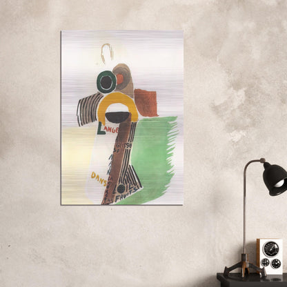 ROBE POEME L ANGE A GLISSE 1922 - Sonia Delaunay Brushed Aluminum Print - 70x100 cm / 28x40 inches | Sonia Delaunay Aluminum Print | Sonia Delaunay Prints