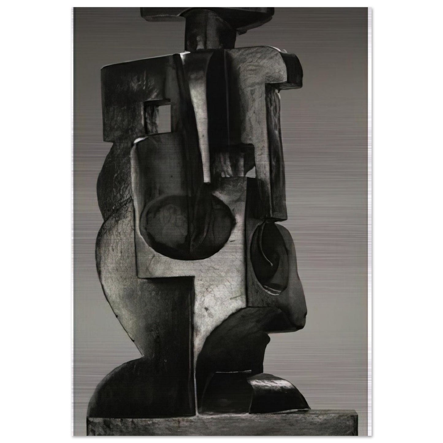 HARLEQUIN 1918 - Juan Gris Brushed Aluminum Print - 70x100 cm / 28x40 inches | Juan Gris Aluminum Print | Juan Gris Prints