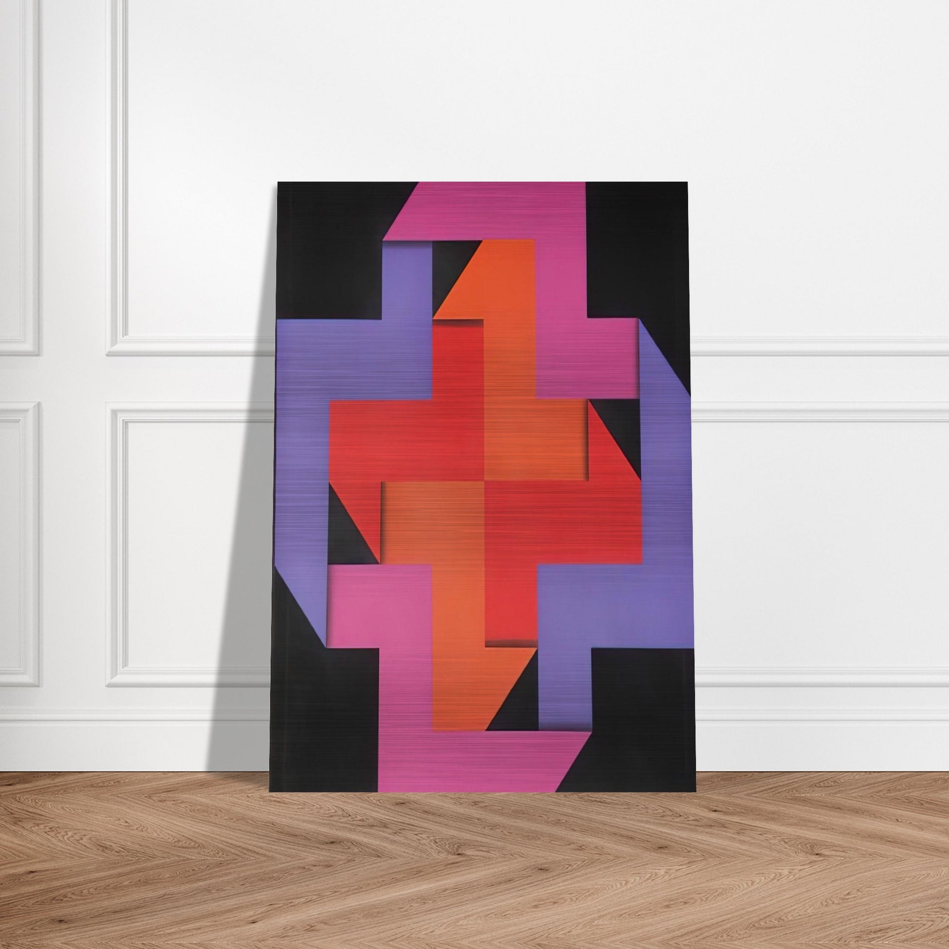 Tibacuy - 1969 - Omar Rayo Brushed Aluminum Print - 70x100 cm / 28x40 inches | Omar Rayo Aluminum Print | Omar Rayo Prints