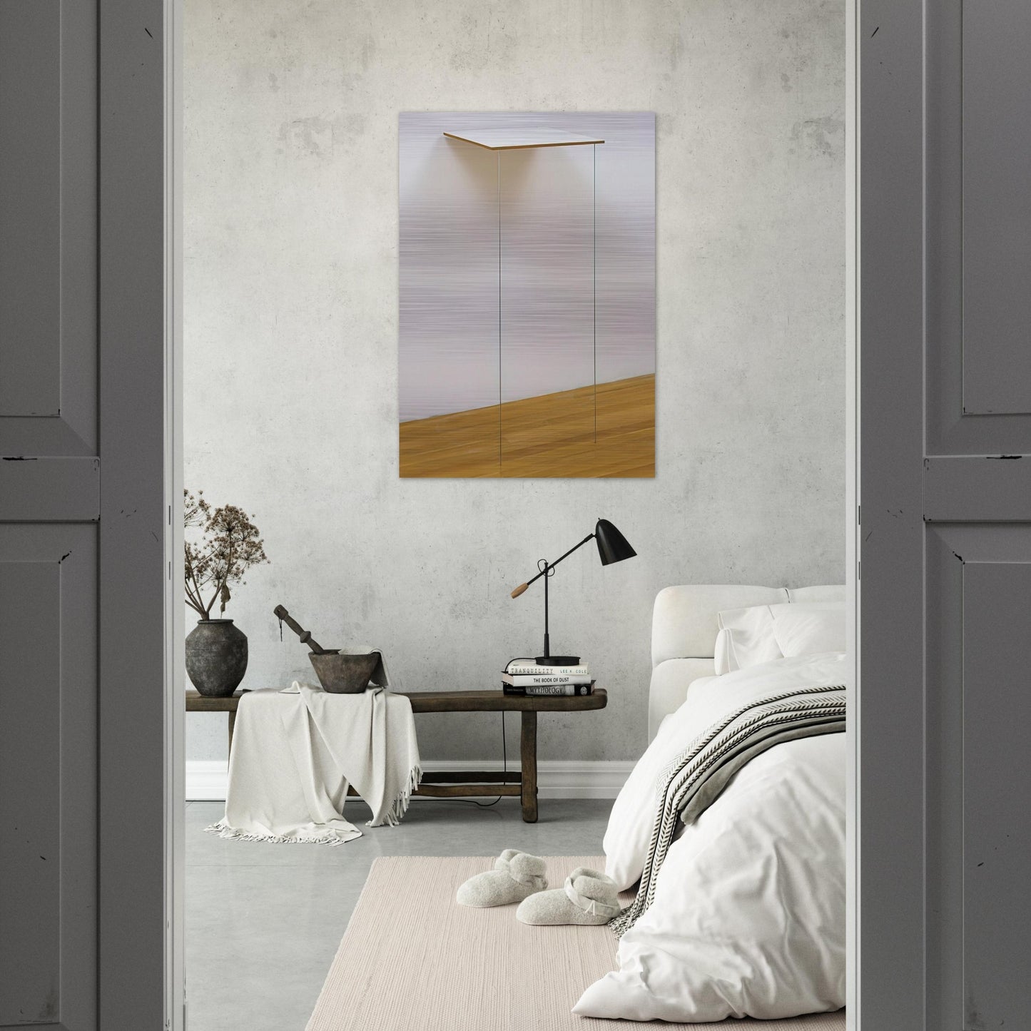 Pace - Robert Ryman Brushed Aluminum Print - 70x100 cm / 28x40 inches | Robert Ryman Aluminum Print | Robert Ryman Prints