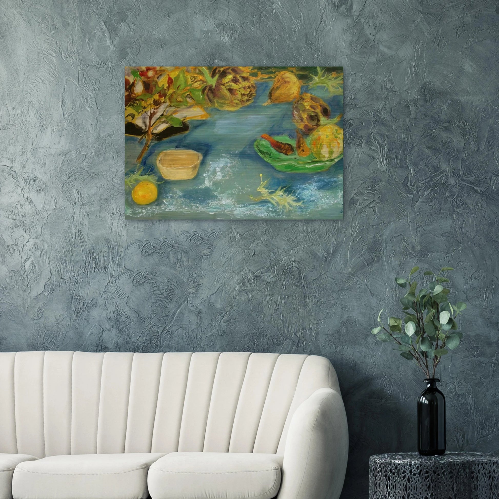 Still life with artichokes - 1956 - Le Pho Brushed Aluminum Print - 70x100 cm / 28x40 inches | Le Pho Aluminum Print | Le Pho Prints