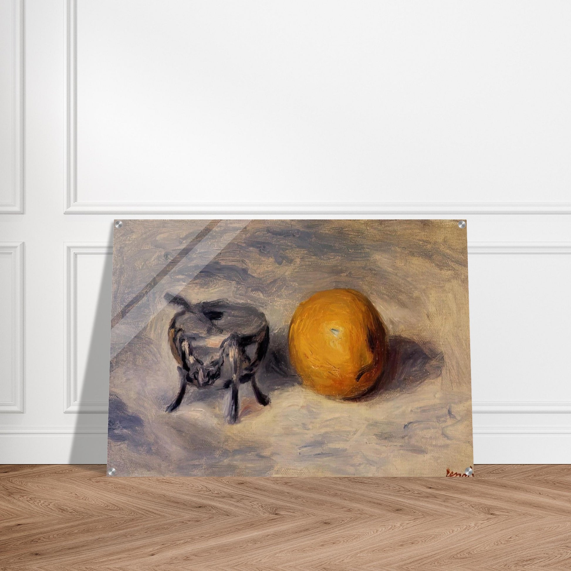 Sugar Bowl and Lemon - Pierre-Auguste Renoir Acrylic Print - 70x100 cm / 28x40″ inches | Pierre-Auguste Renoir Wall Art | Pierre-Auguste Renoir Prints