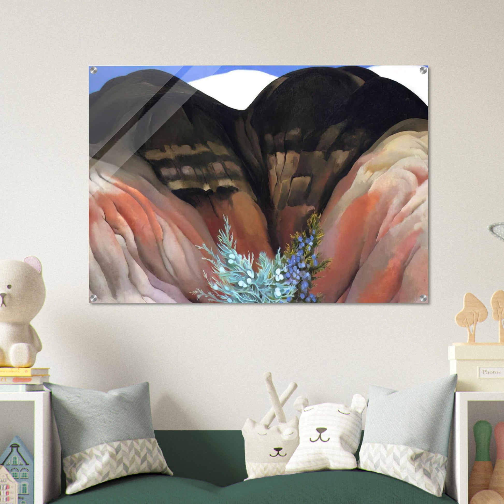 Black Hills with Cedar - Georgia O'Keeffe Acrylic Print - 70x100 cm / 28x40″ inches