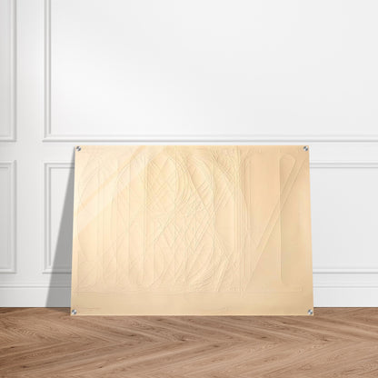 ALPHABET 1969 - Jasper Johns Acrylic Print - 70x100 cm / 28x40″ inches
