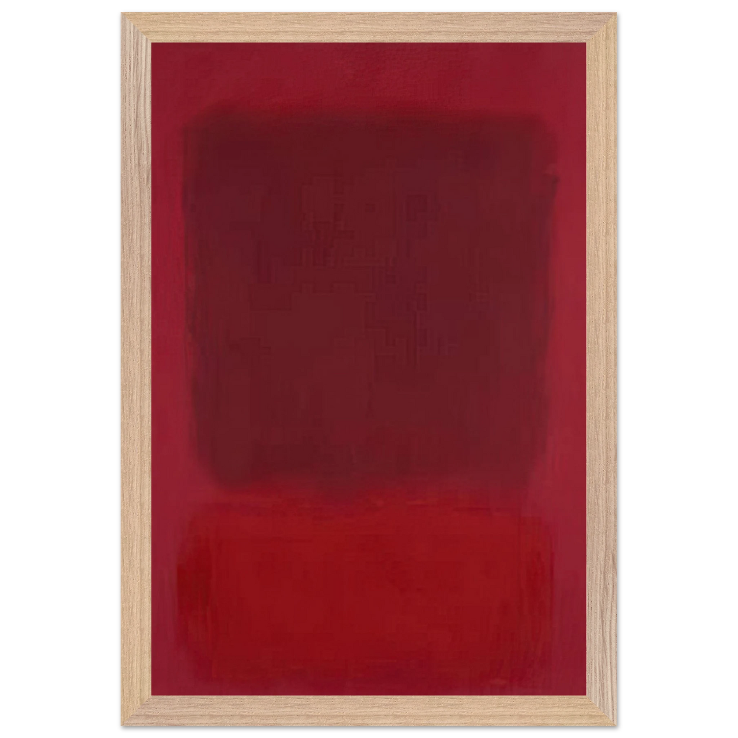 Mark Rothko - Red and Brown - 1957 Wall Art - 21x29.7 cm / 8x12" - Premium Wooden Framed Poster With Fine Art Paper - Wood frame