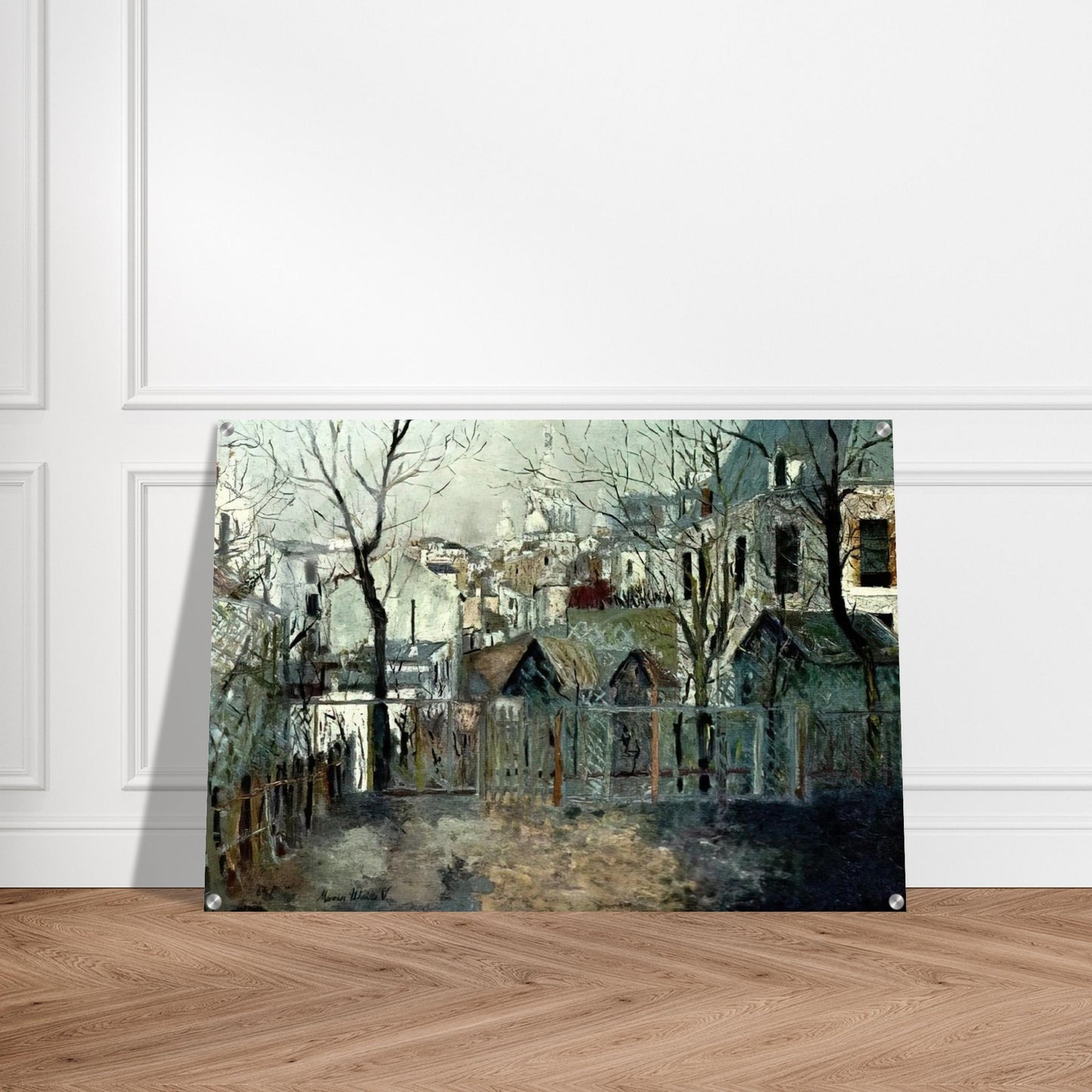 RENOIR S GARDEN - Maurice Utrillo Acrylic Print - 70x100 cm / 28x40″ inches