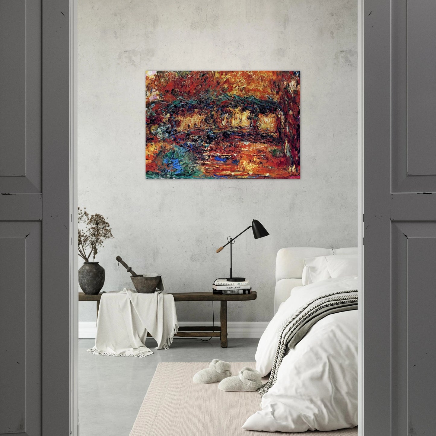 The Japanese Bridge 7 - claude monet Brushed Aluminum Print - 70x100 cm / 28x40 inches | claude monet Aluminum Print | claude monet Prints