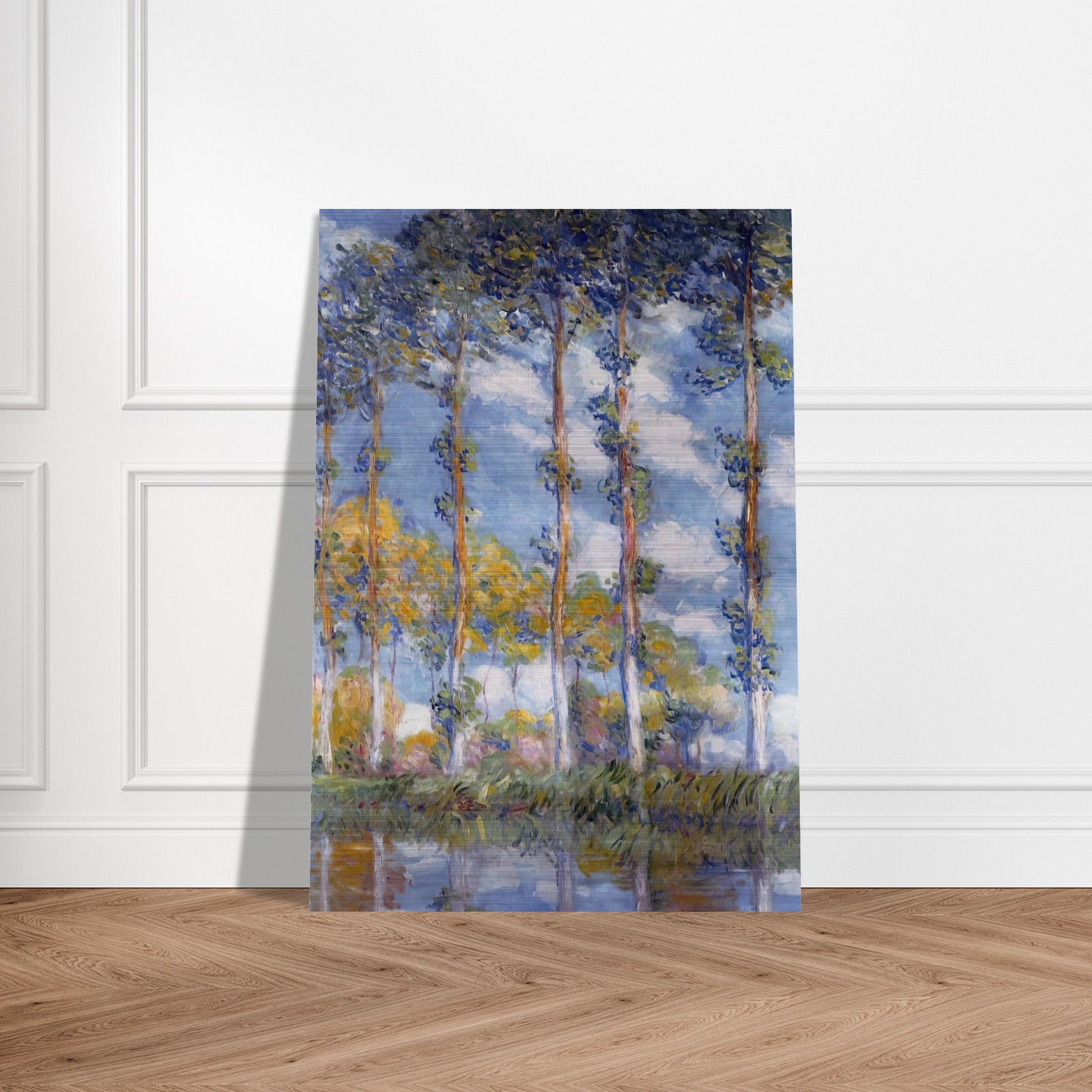 Poplars - claude monet Brushed Aluminum Print - 70x100 cm / 28x40 inches | claude monet Aluminum Print | claude monet Prints