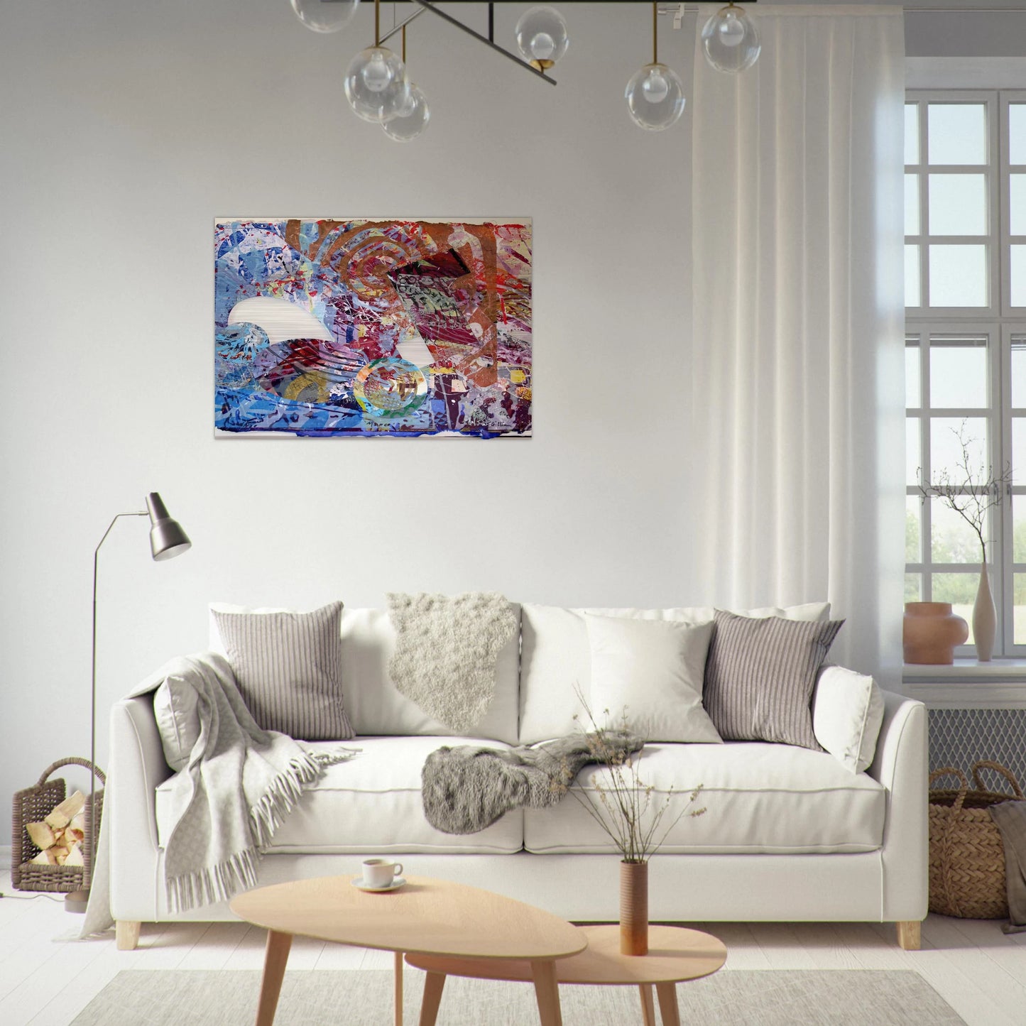 Manet II - Sam Gilliam Brushed Aluminum Print - 70x100 cm / 28x40 inches | Sam Gilliam Aluminum Print | Sam Gilliam Prints