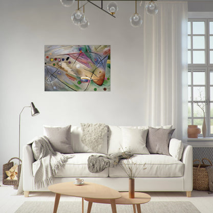 LINES 1922 - Rudolf Bauer Brushed Aluminum Print - 70x100 cm / 28x40 inches | Rudolf Bauer Aluminum Print | Rudolf Bauer Prints