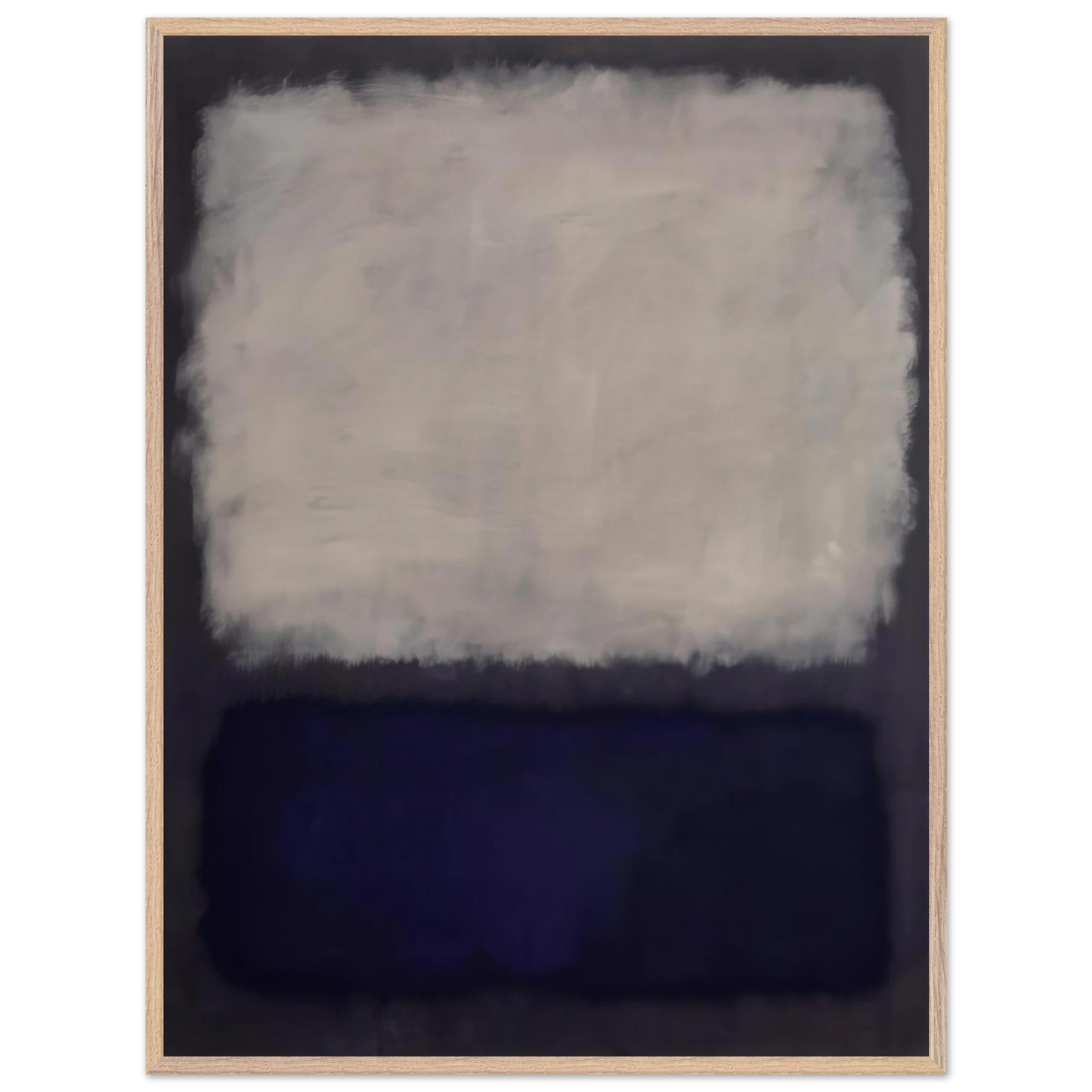 Mark Rothko - Blue and gray - 1962 Wall Art - 60x80 cm / 24x32 inches - Fine Art Poster-canvas - -