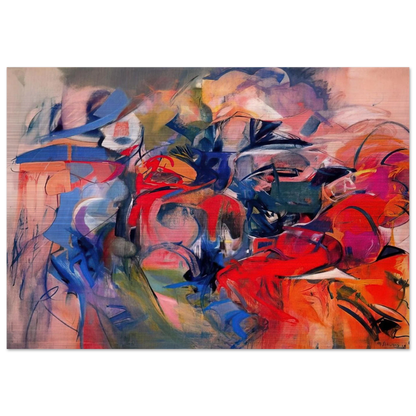 Fanfare - 1968 - Miriam Schapiro Brushed Aluminum Print - 70x100 cm / 28x40 inches | Miriam Schapiro Aluminum Print | Miriam Schapiro Prints